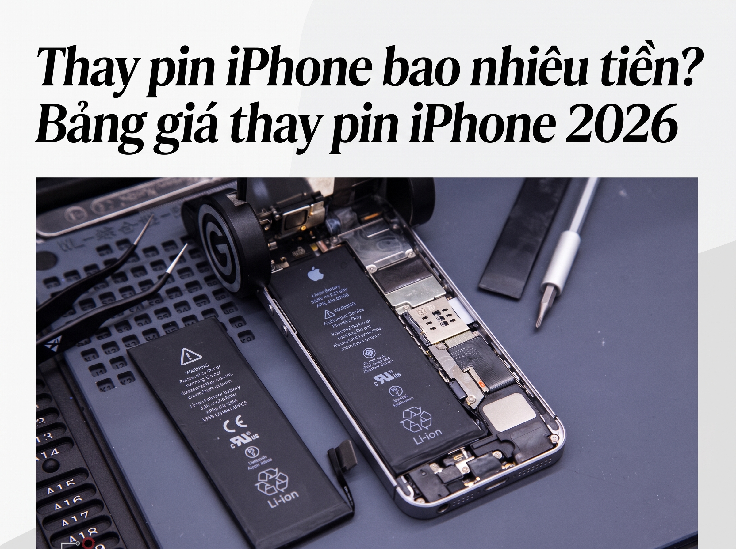 Thay pin iPhone bao nhiêu tiền? Những yếu tố quyết định giá