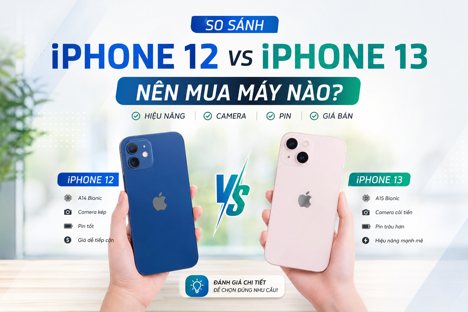 So sánh iPhone 12 và iPhone 13 cũ: nên mua máy nào?