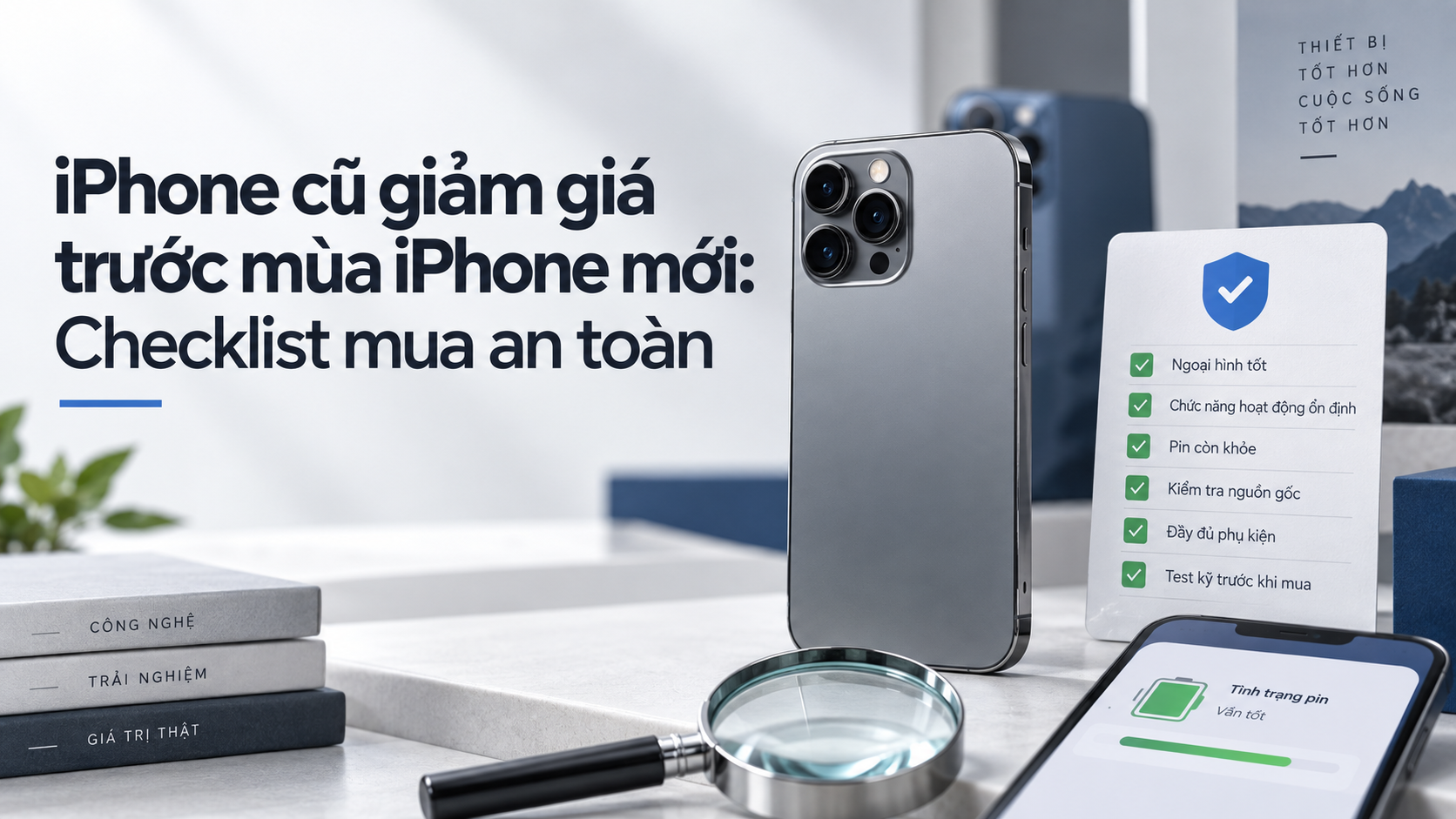 iPhone cũ giảm giá trước mùa iPhone mới: Checklist mua an toàn